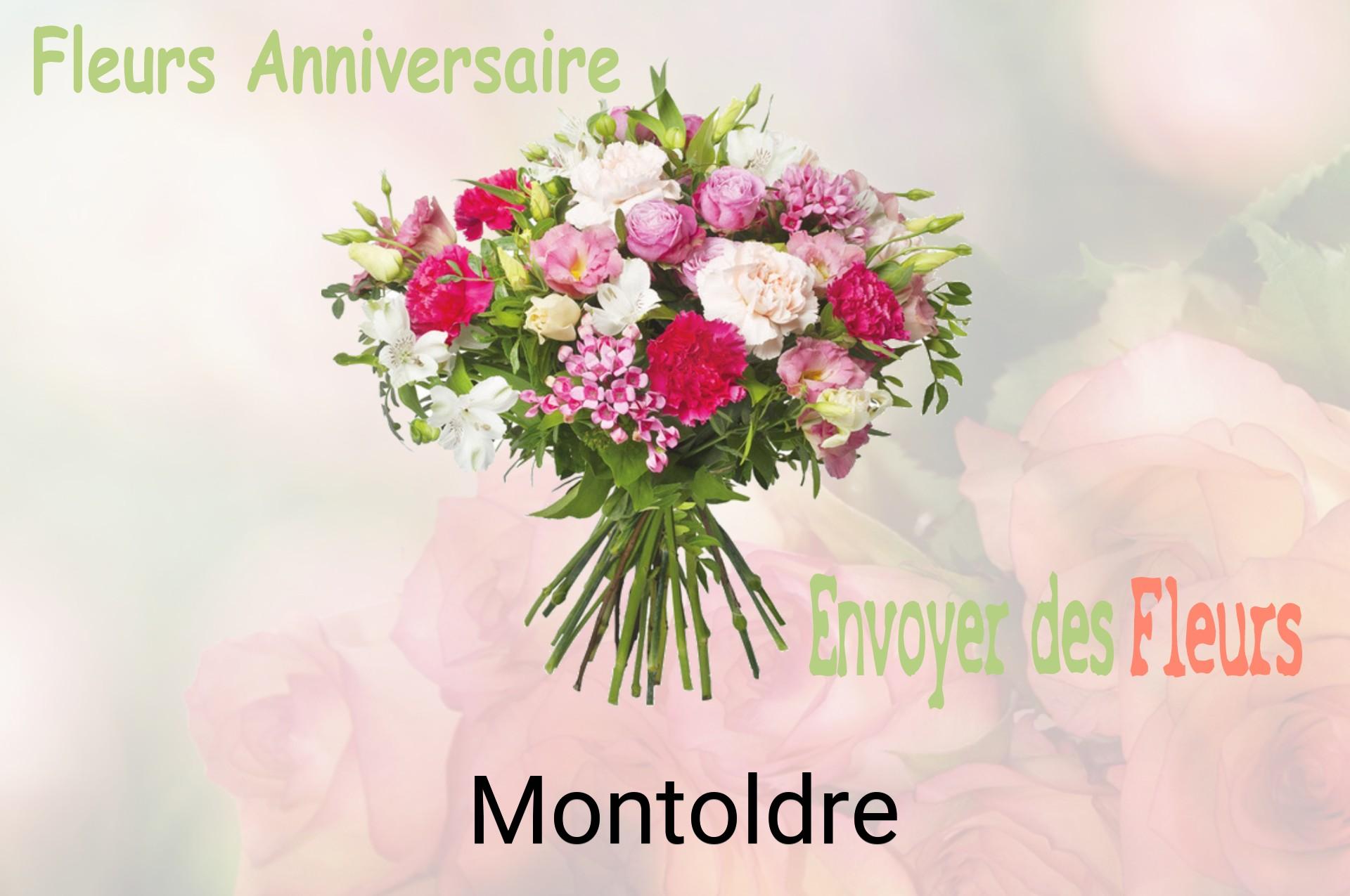 Bouquet de fleurs d’anniversaire livré à Montoldre